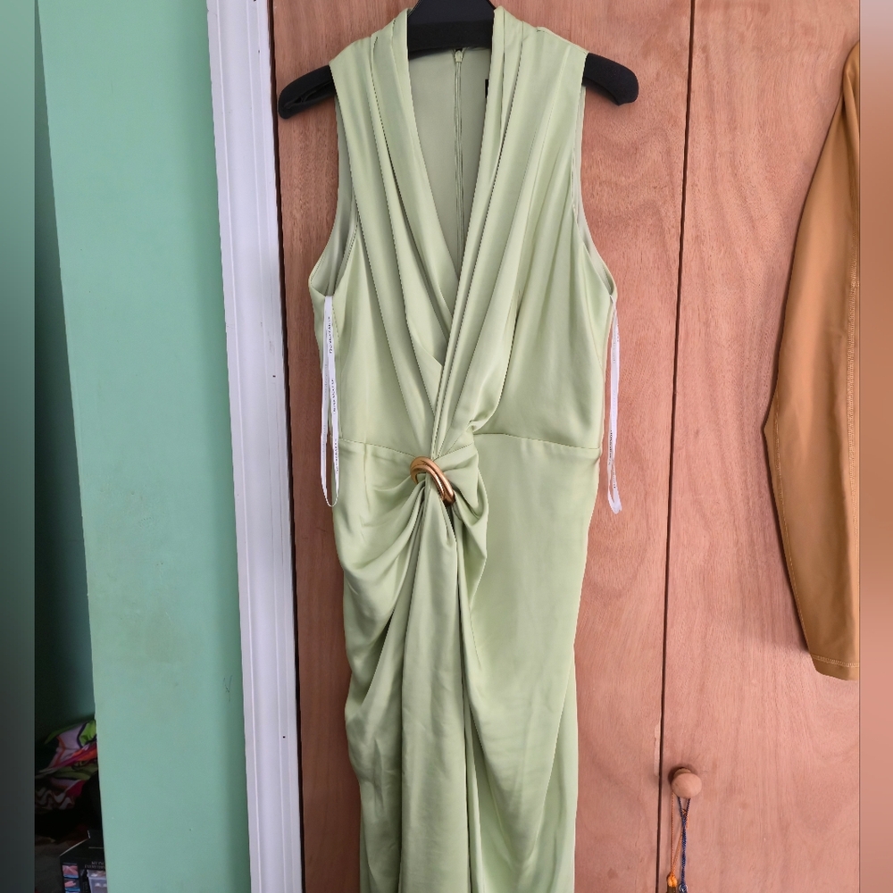NWT Donna Karan Twist Front Cocktail Dress Size 10